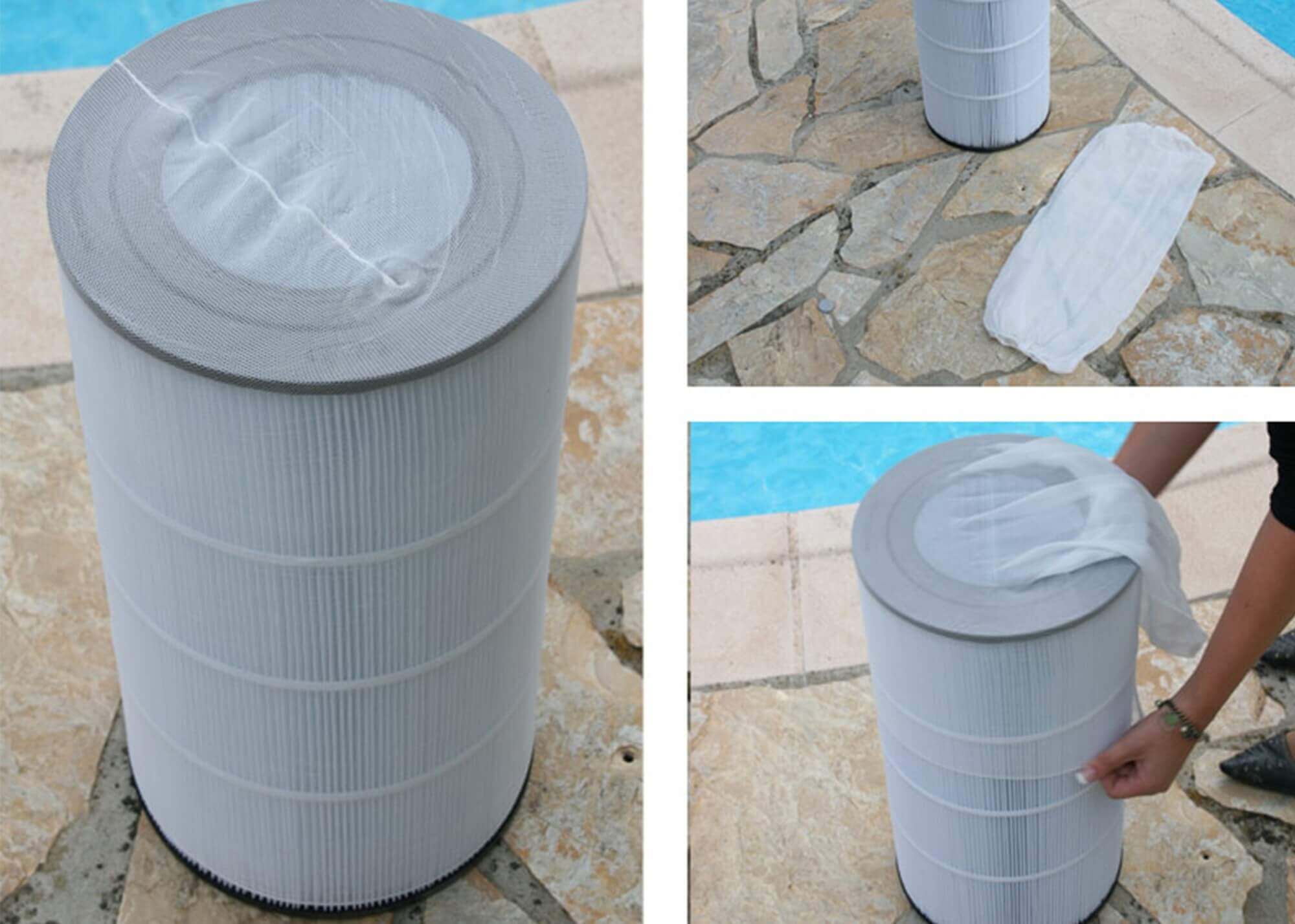 Sac filtrant haute élasticité en nylon pour piscine WIAN - Écumoire  chaussettes, filtre de sol pour piscine, 30 pièces