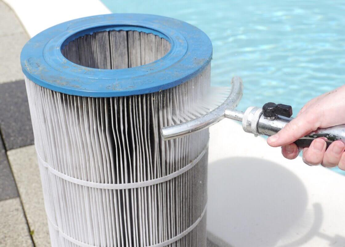 Nettoyeur de filtre de piscine de piscine à main Nettoyage Brosse
